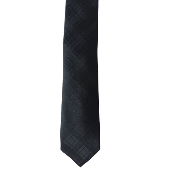 MICHAEL KORS, elegant polyester tie, black, for men, One Size. NWT. - Picture 3 of 5